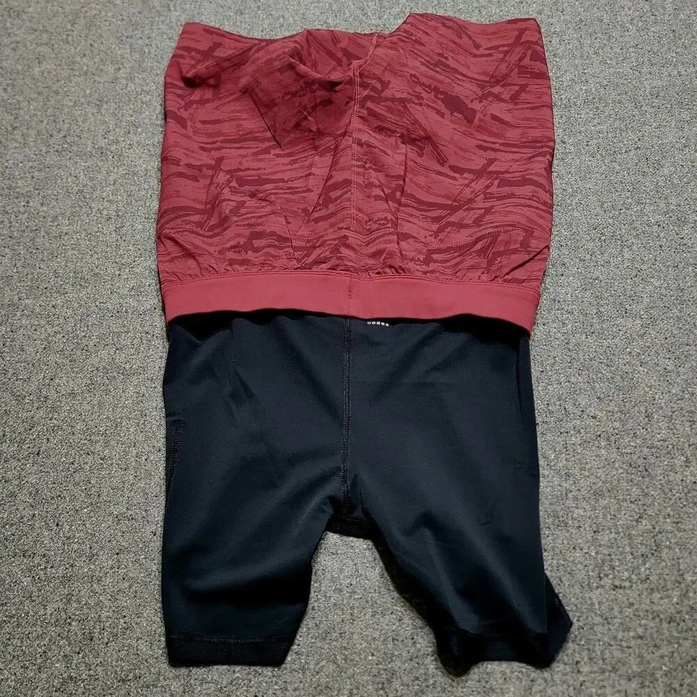 Public Rec Shorts Mens 30 Red Flex Lined Performance Stretch Elastic Waist 7